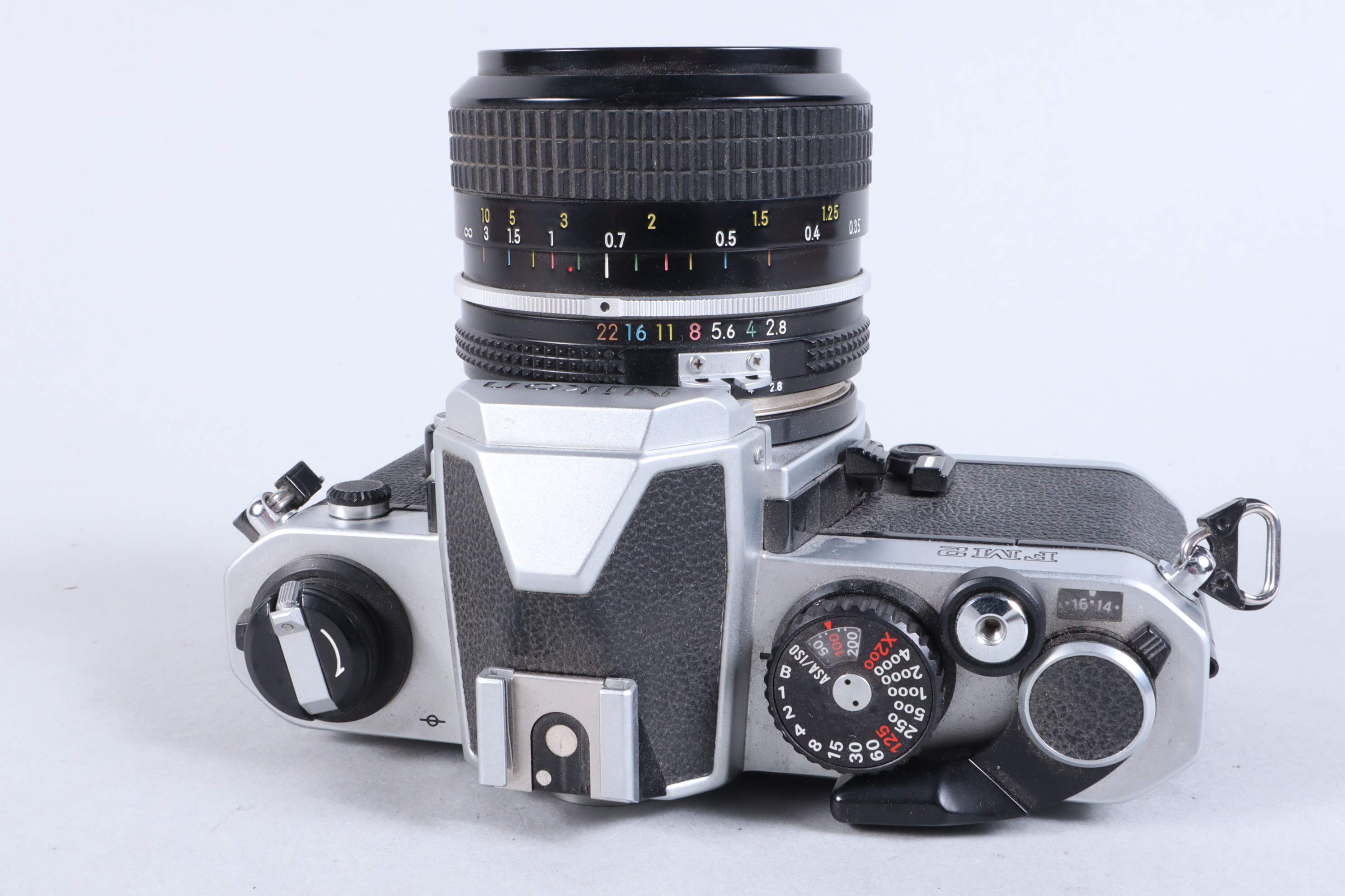 A Nikon FM2 SLR Camera, chrome, serial no 7206888, shutter working, meter responsive, self timer - Image 3 of 6