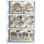 Underwood & Underwood Japan Through The Stereoscope Stereoscopic Card Set, in book-form case (36),