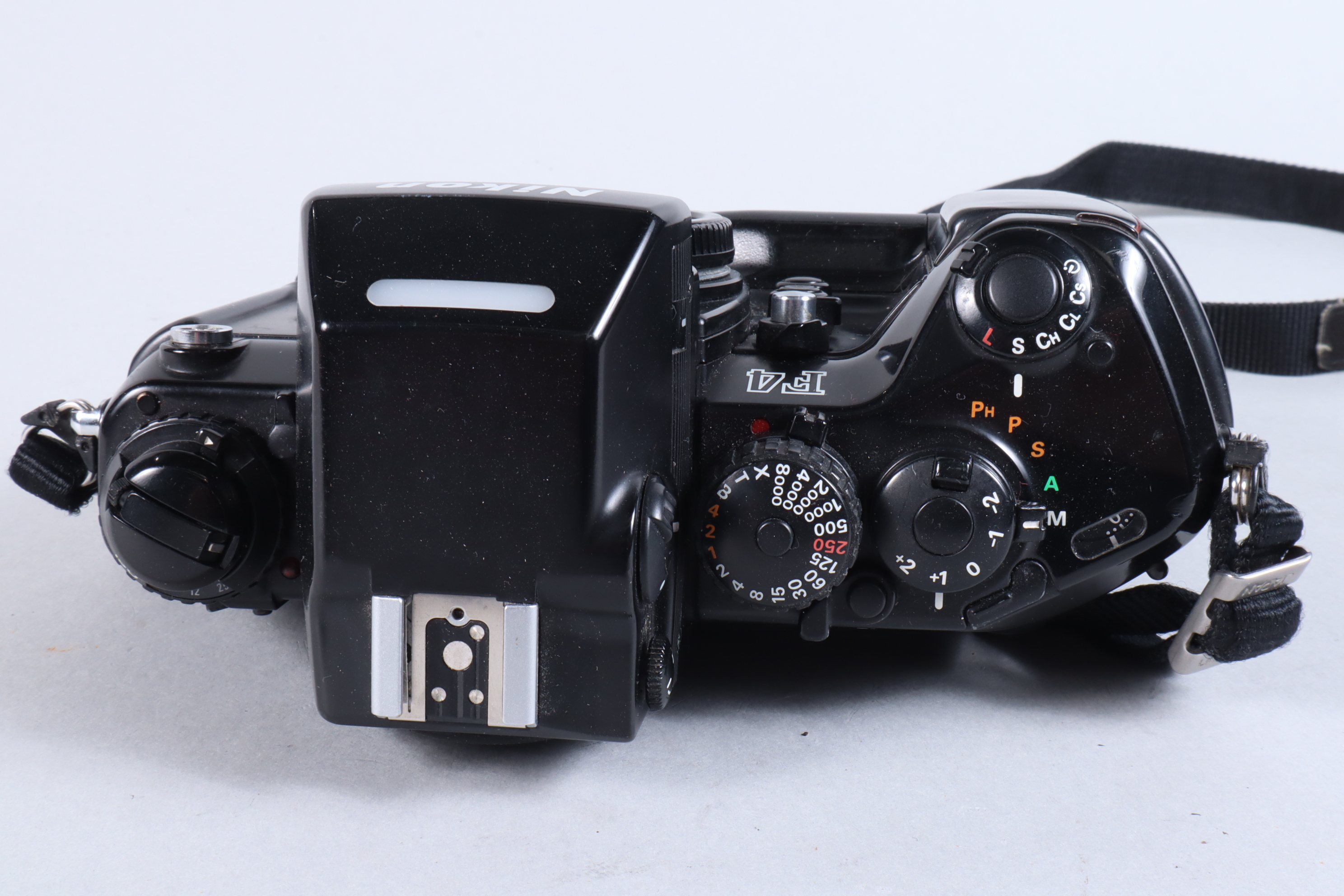 A Nikon F4 Camera Body, serial no 2258779, powers up, appears to function as should, shutter - Image 2 of 5