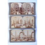 Underwood & Underwood Belgium Through The Stereoscope Stereoscopic Card Set, in book-form case,