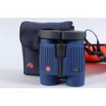 Leica Trinovid 7 x 42 BN Binoculars, made in Germany, Marine Blue Watersports-Set with orange