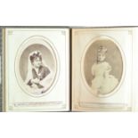 A late 19th Century Cabinet Album, inscribed as birthday gift 'To Sir George Armytage….Aug 5