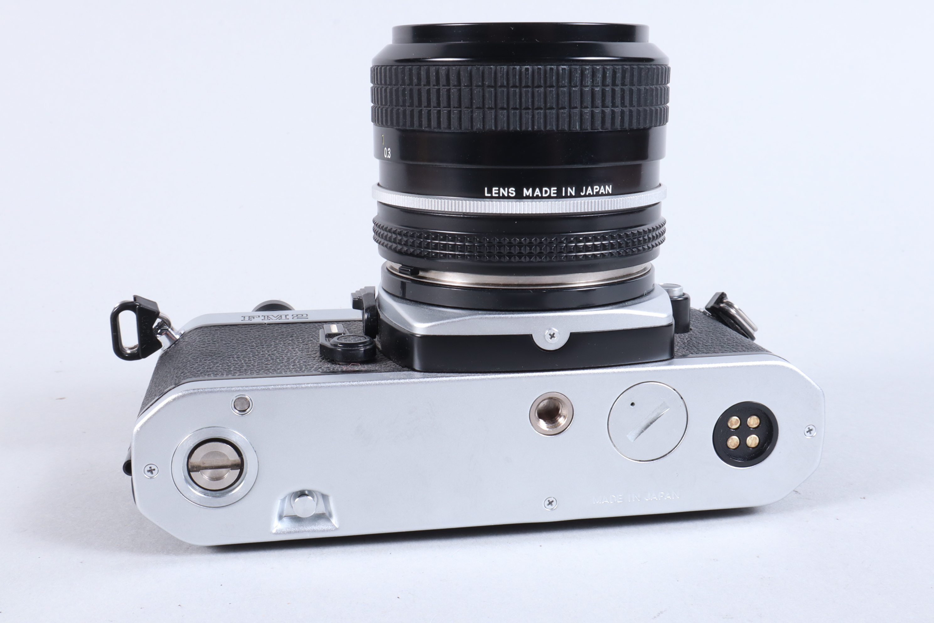 A Nikon FM2 SLR Camera, chrome, serial no 7206888, shutter working, meter responsive, self timer - Image 4 of 6