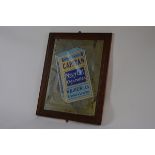 An early 20th century Wills Cigarette's Capstan Navy Cut advertising mirror, 49cm x 36cm.
