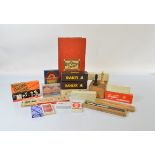 A quantity of assorted vintage games including some with Bank's Brewery advertising, dominoes, chess