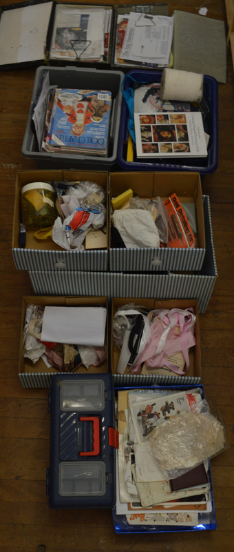 A large quantity of assorted doll ephemera and books, together with various accessories for clothing - Image 2 of 2