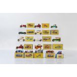 Fourteen Matchbox Models of Yesteryear, together with a reproduction lesney example, all boxed (15)