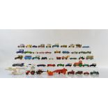 A mixed lot of unboxed diecast models including, Corgi 007 Lotus Esprit, Corgi Smith's Karrier