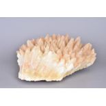 Calcite, the scalenohedral crystals of beige-brown colour, of dogtooth formation, origin unknown,