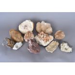 United Kingdom, an assortment of rocks and minerals discovered in the UK, mainly Calcite, comprising