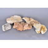 United Kingdom, three medium-sized Calcite specimens, all discovered in South Wales, Blaengwynlais