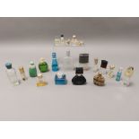 An assortment of 20th Century and modern perfume bottles, including examples such as Calvin Klein