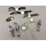 An assortment of wristwatches, including Seiko