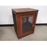 Large metal meat safe, with wood grain effect finish. 53cm x 45cm x 74cm.