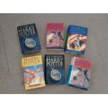 Harry Potter First Editions Published by Bloomsbury, five hard back first editions, The Goblet of