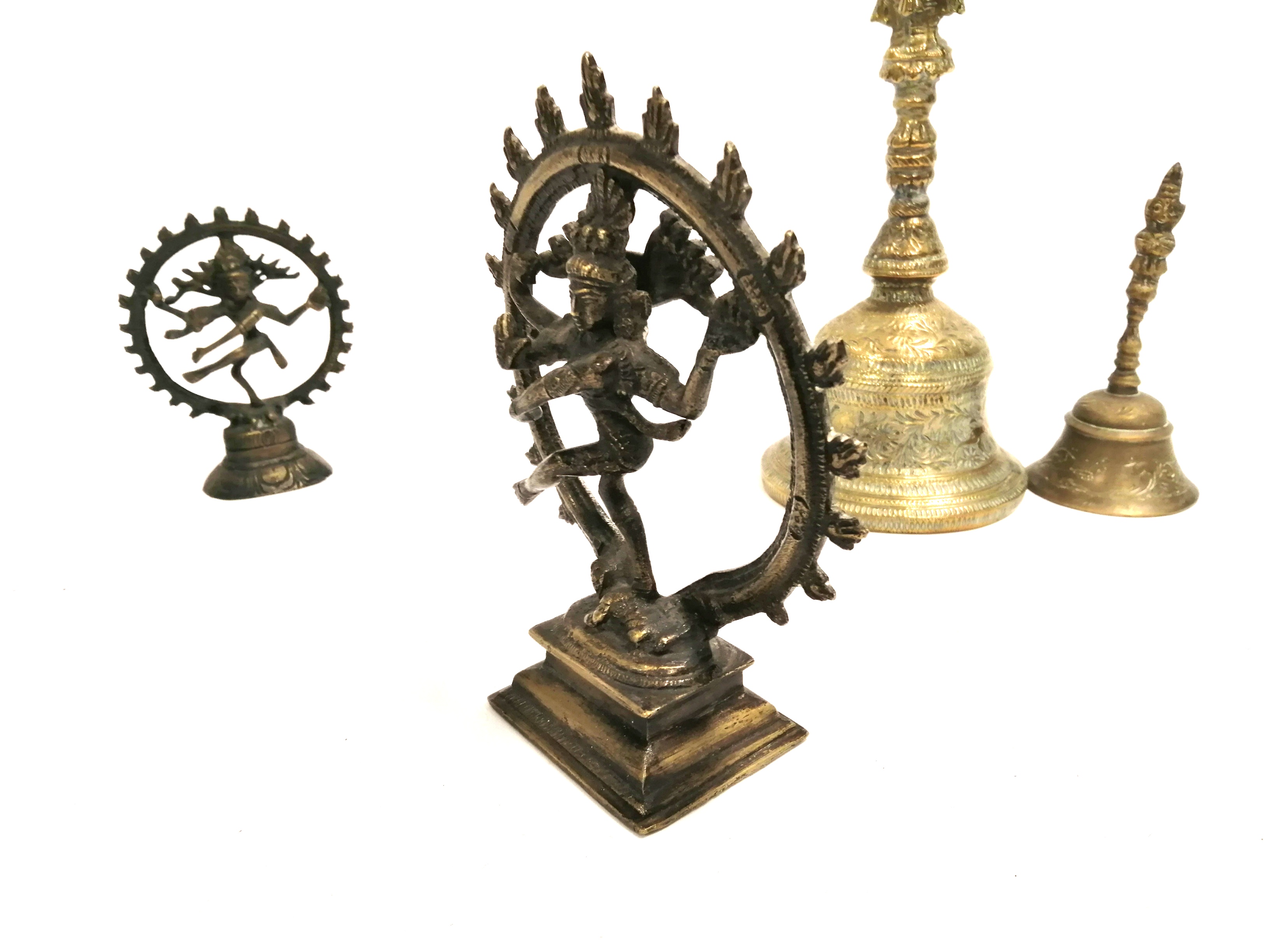 An Indian metalwork Shiva Nataraja figure, - Image 3 of 6