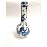 A 19th Century highly stylised Chinese porcelain bottle necked vase with four cartouches of boys and