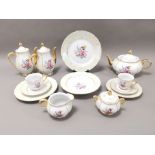 Early 20th Century Haas & Czjzek tea and dinner ware, czechoslovakia china consisting of over 50