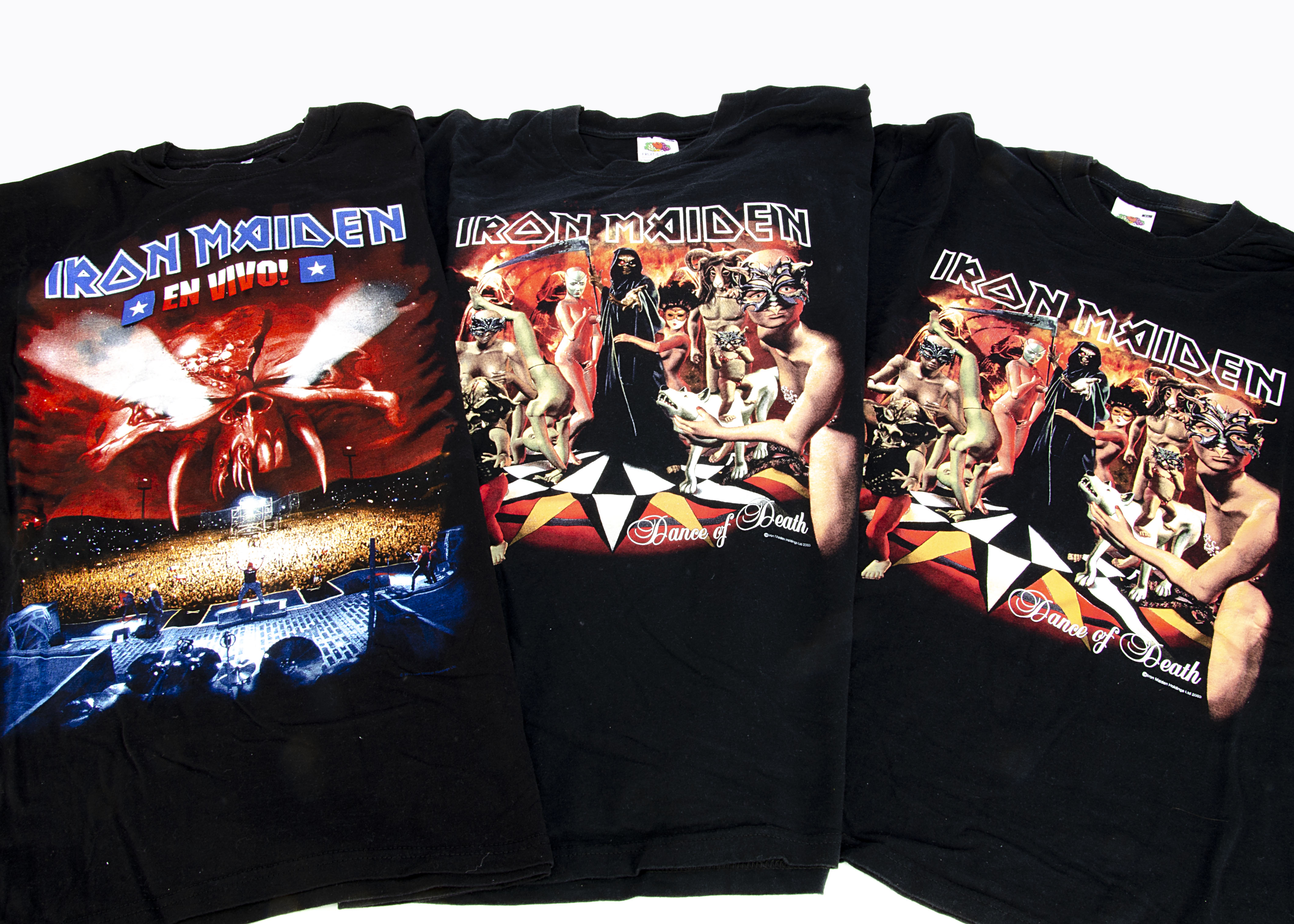 Iron Maiden 'T' Shirts, eleven Iron Maiden 'T' Shirts comprising Ten Years, Iron Maiden FC, 3 x A - Image 2 of 3