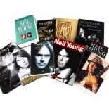 Neil Young Books, nine Neil Young and Related Books and a Programme comprising Ghosts on the Road (