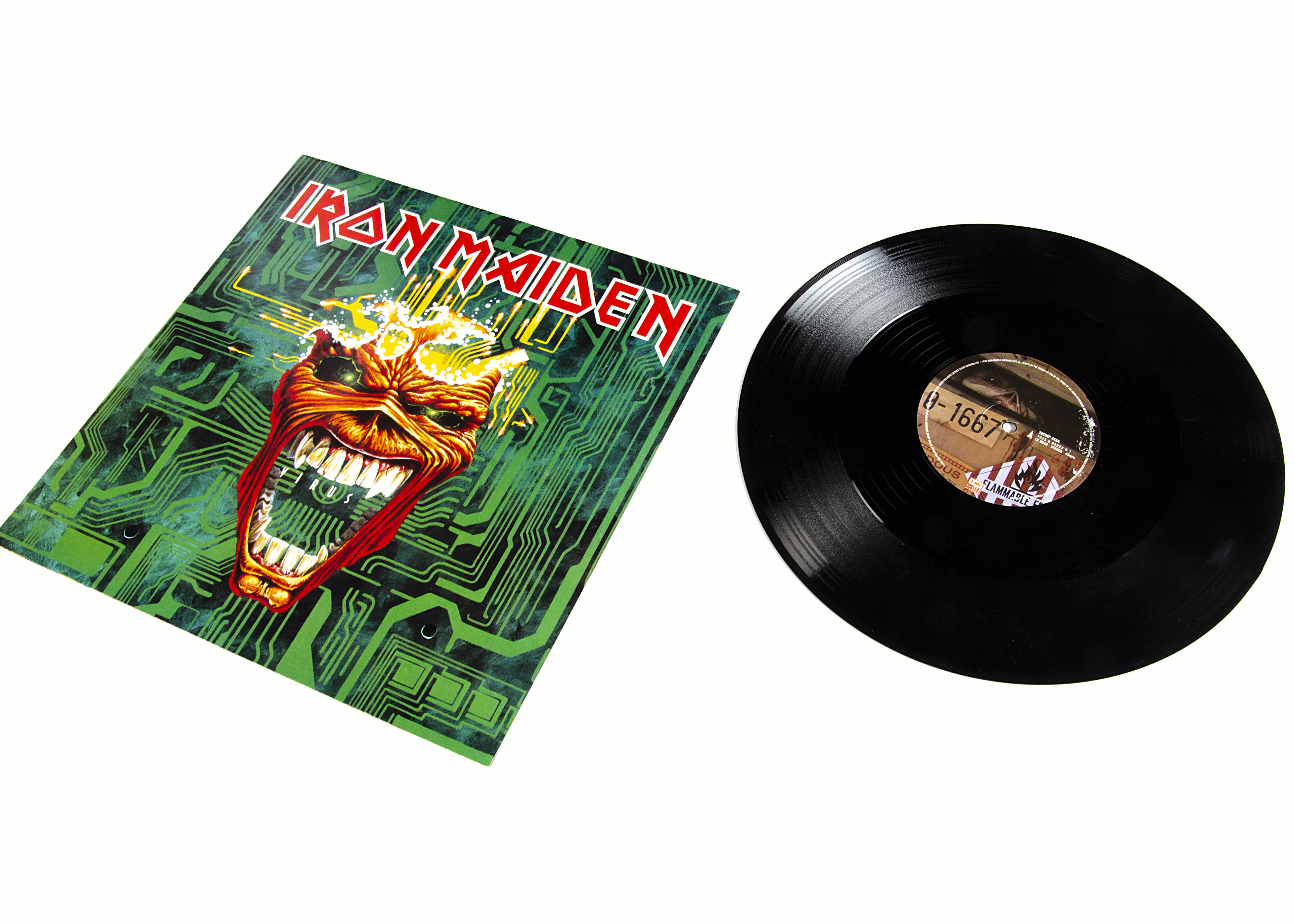 Iron Maiden 12" Single, Virus 12" Single released 1996 on EMI (12 EMP 443) - In Poster Sleeve and