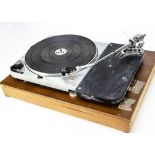 Thorens Deck, a Thorens TD 124/11 Deck in very good condition housed in wooden plinth, has SME