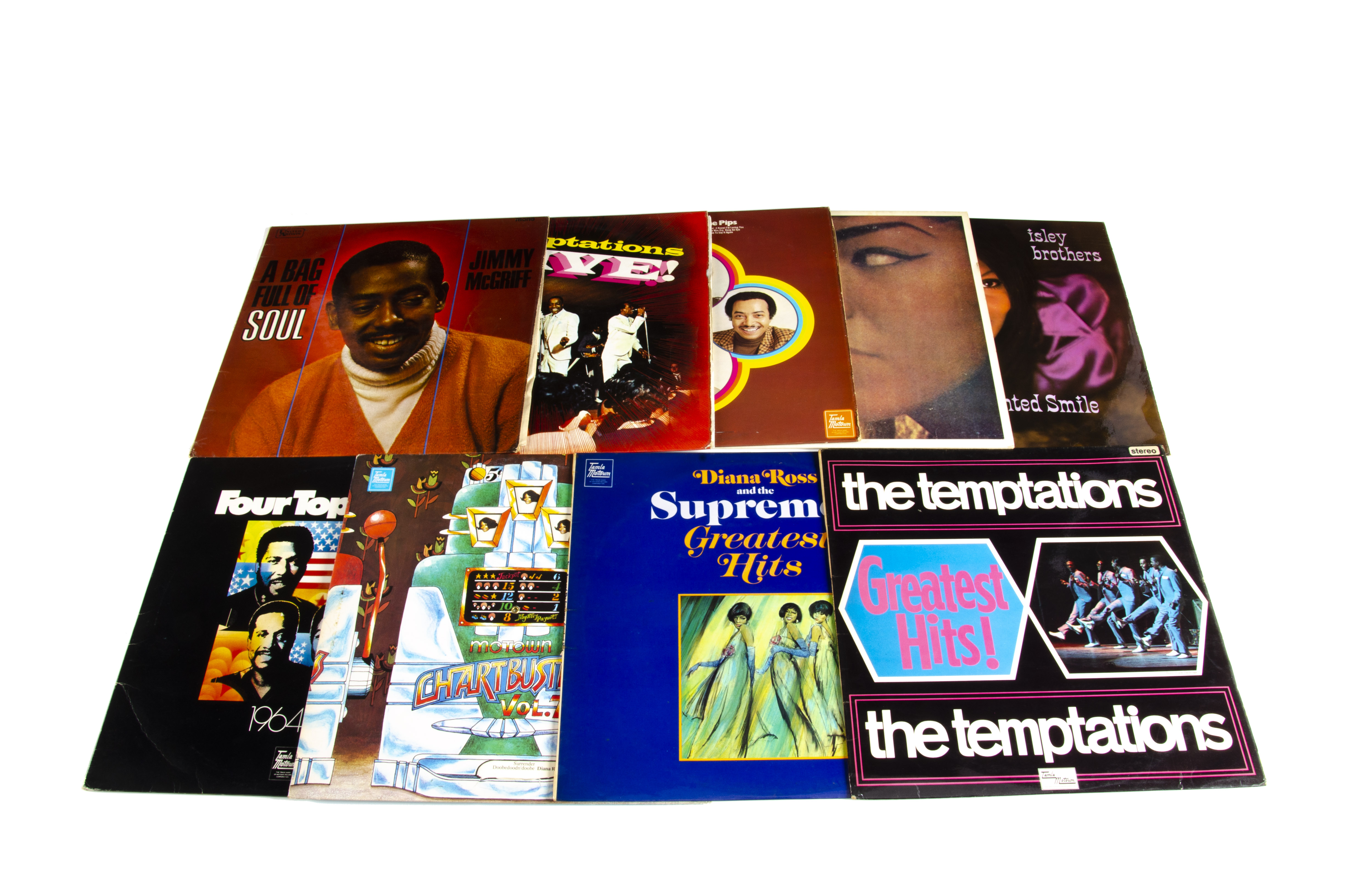 Tamla Motown LPs, nine albums on the Tamla Motown label with artists including Isley Brothers,