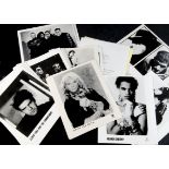 Rock and Pop Promo Prints, approximately sixty-three mainly 8" x 10" black and white prints,