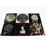 Motorhead LPs, twelve albums comprising Orgasmatron (Picture Disc), No Remorse (Leather Sleeve),
