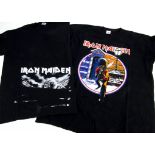 Iron Maiden Eddie' 'T' Shirts, five Iron Maiden 'T' shirts, all 'Eddie' designs - two different 'I