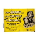 Abbot & Costello Meet The Mummy UK Quad Poster, Abbot and Costello Meet The Mummy (1955) UK Quad