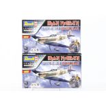 Iron Maiden Model Spitfires, two Boxed 'Aces High' Spitfire Mk IIs - Revell Level 4 design 2019 -