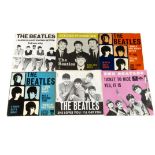 Beatles 7" Singles / EPs, approximately fifty 7" singles and EPs, all overseas releases (