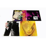 Rolling Stones LPs, four albums comprising Sticky Fingers (Small zip with insert), Goats Head