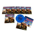 Iron Maiden 7" Singles, seven copies of The Trooper on Blue Vinyl with Poster released 2002 on