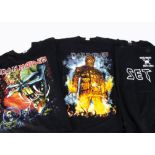 Iron Maiden / The Final Frontier Tour 'T' Shirts, seven Iron Maiden Tour 'T' shirts - The Final