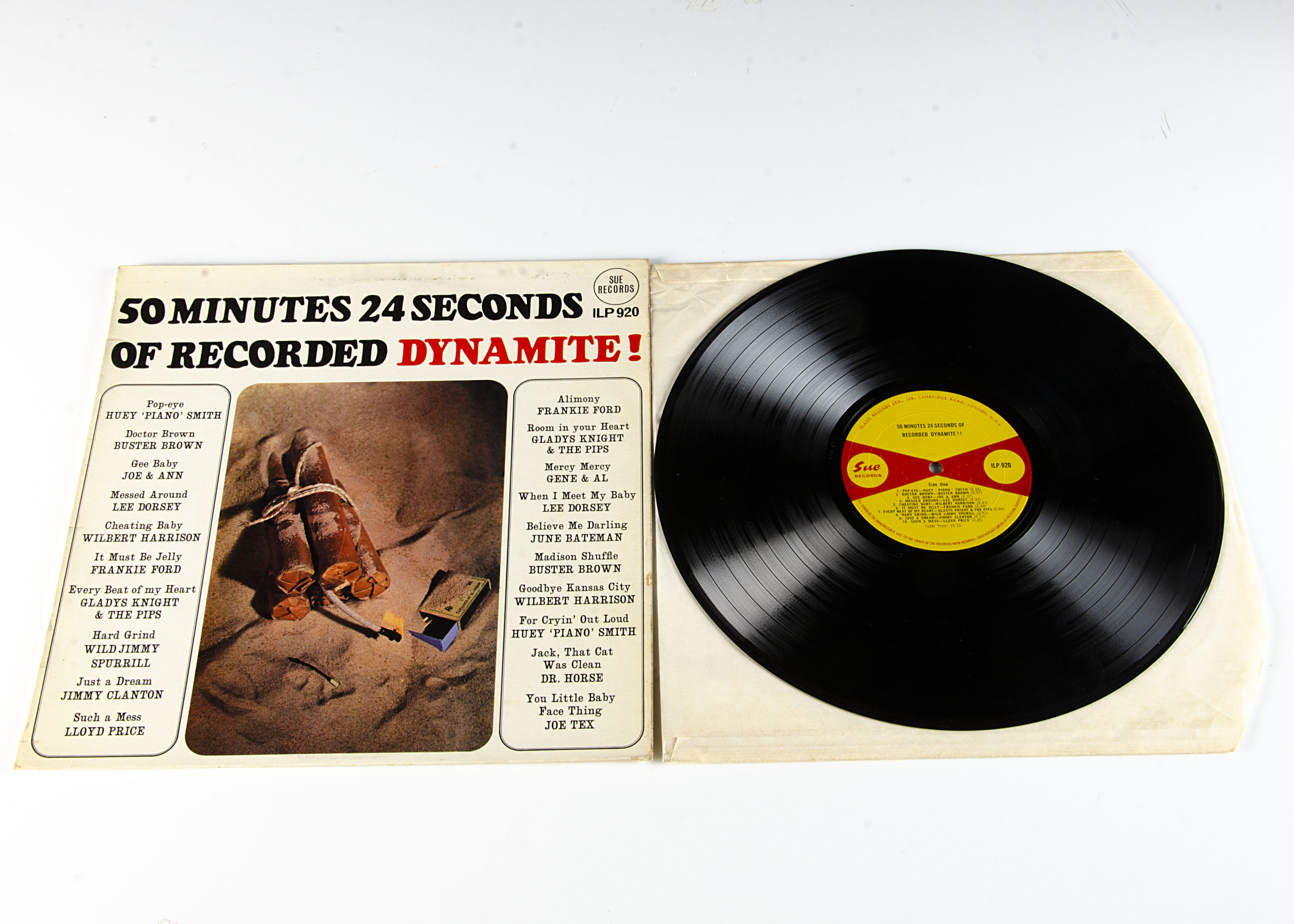 Soul LP, 50 Minutes 24 Seconds of Recorded Dynamite!! LP - Original UK release 1965 on Sue (ILP 920)