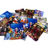 Iron Maiden Christmas Cards, nineteen Fan Club Christmas cards of various designs - a few duplicates