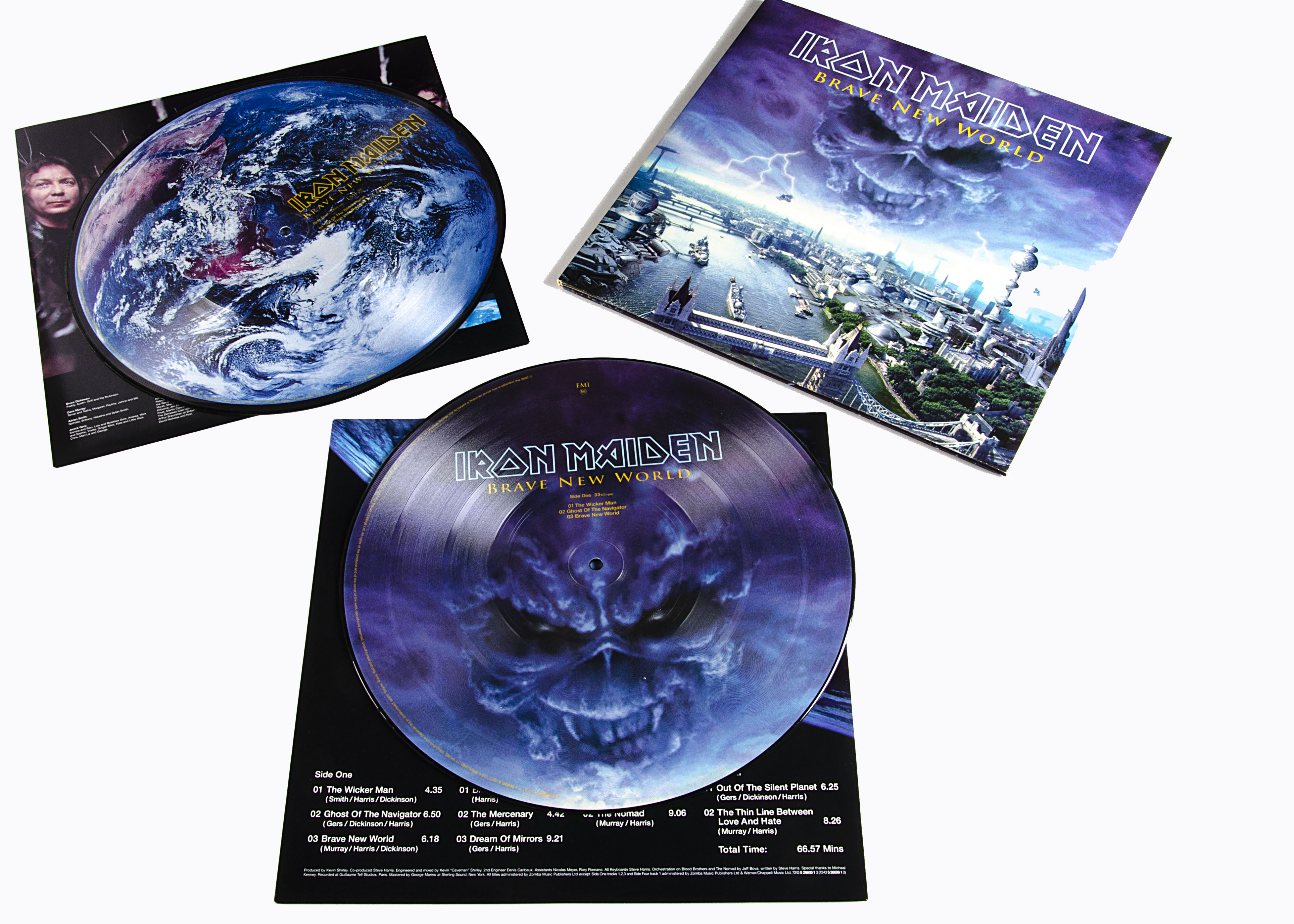 Iron Maiden LP, Brave New World Double Picture Disc Album - UK Release 2000 on EMI (526 6051) -