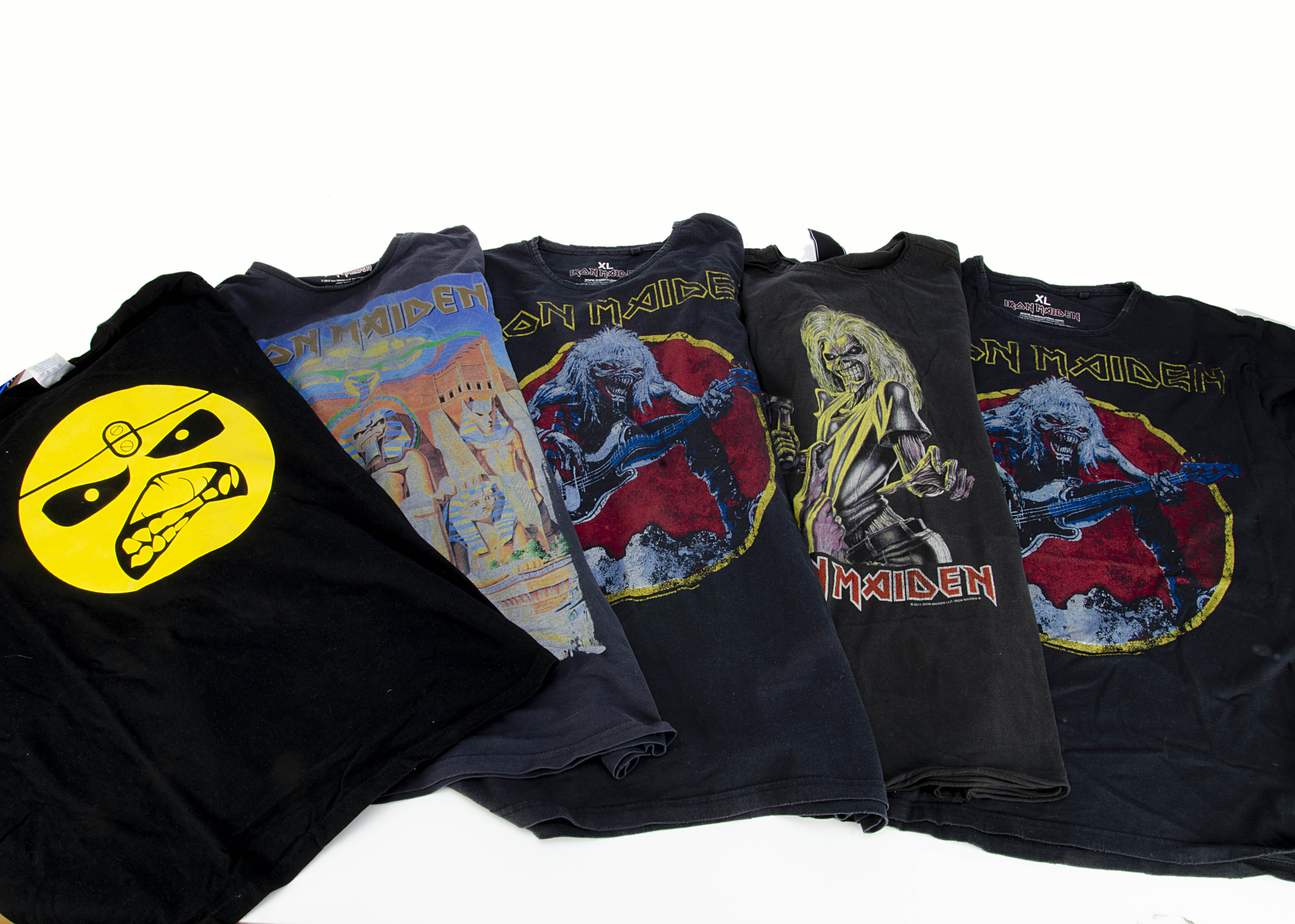 Iron Maiden 'T' Shirts, seventeen Iron Maiden 'T' shirts with a variety of prints on the front - Image 4 of 4