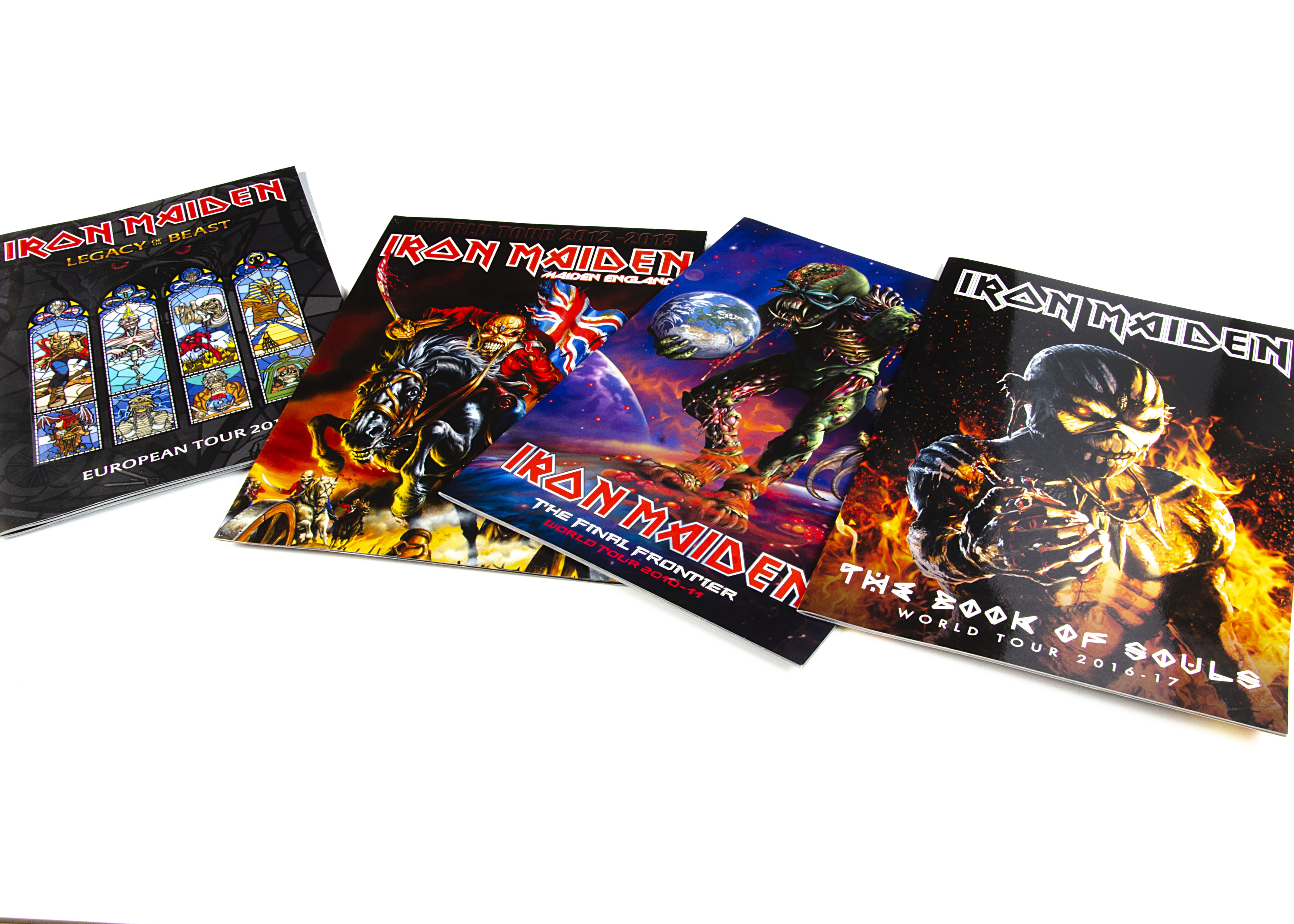 Iron Maiden Programmes, four tour programmes from the 2010s comprising The Final Frontier World