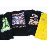 Iron Maiden / Legacy of the Beast Tour 'T' Shirts, nine Iron Maiden 'T' Shirts from Legacy of the