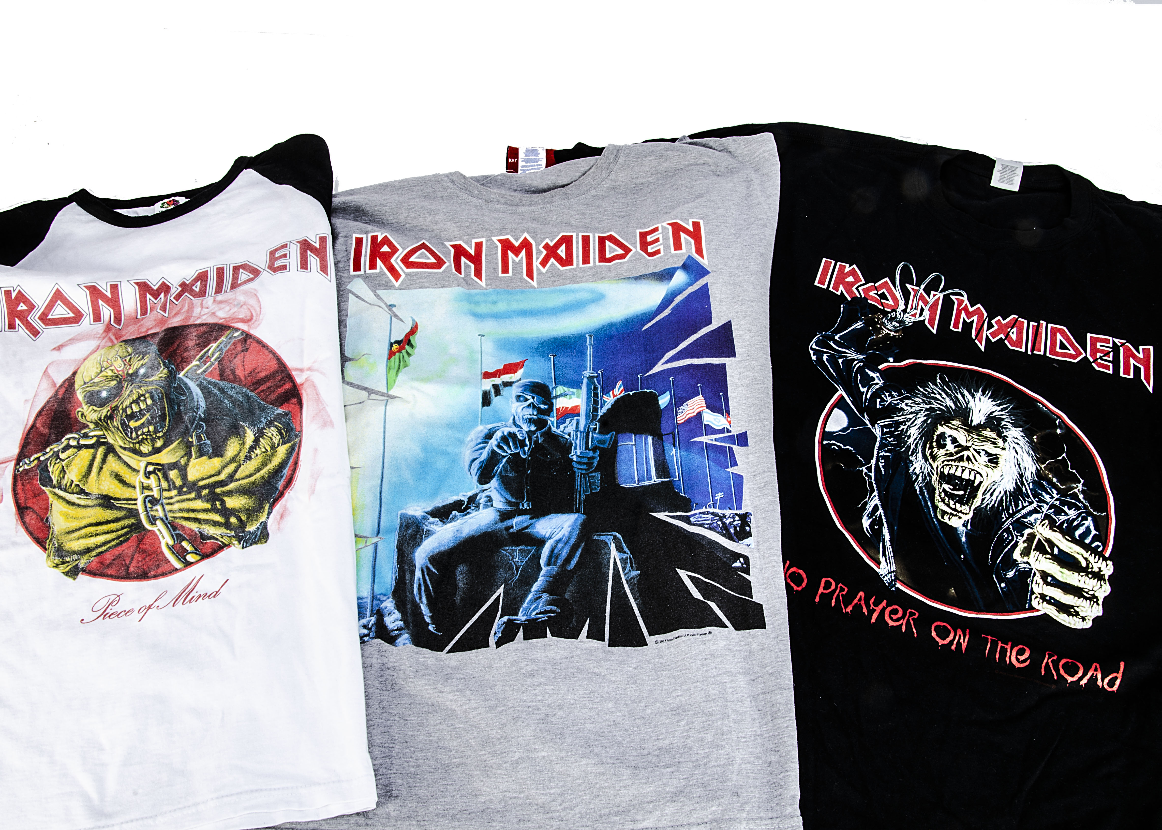 Iron Maiden 'T' Shirts, fourteen Iron Maiden 'T' Shirts comprising Fear of the Dark tour 1992 (copy) - Image 3 of 4