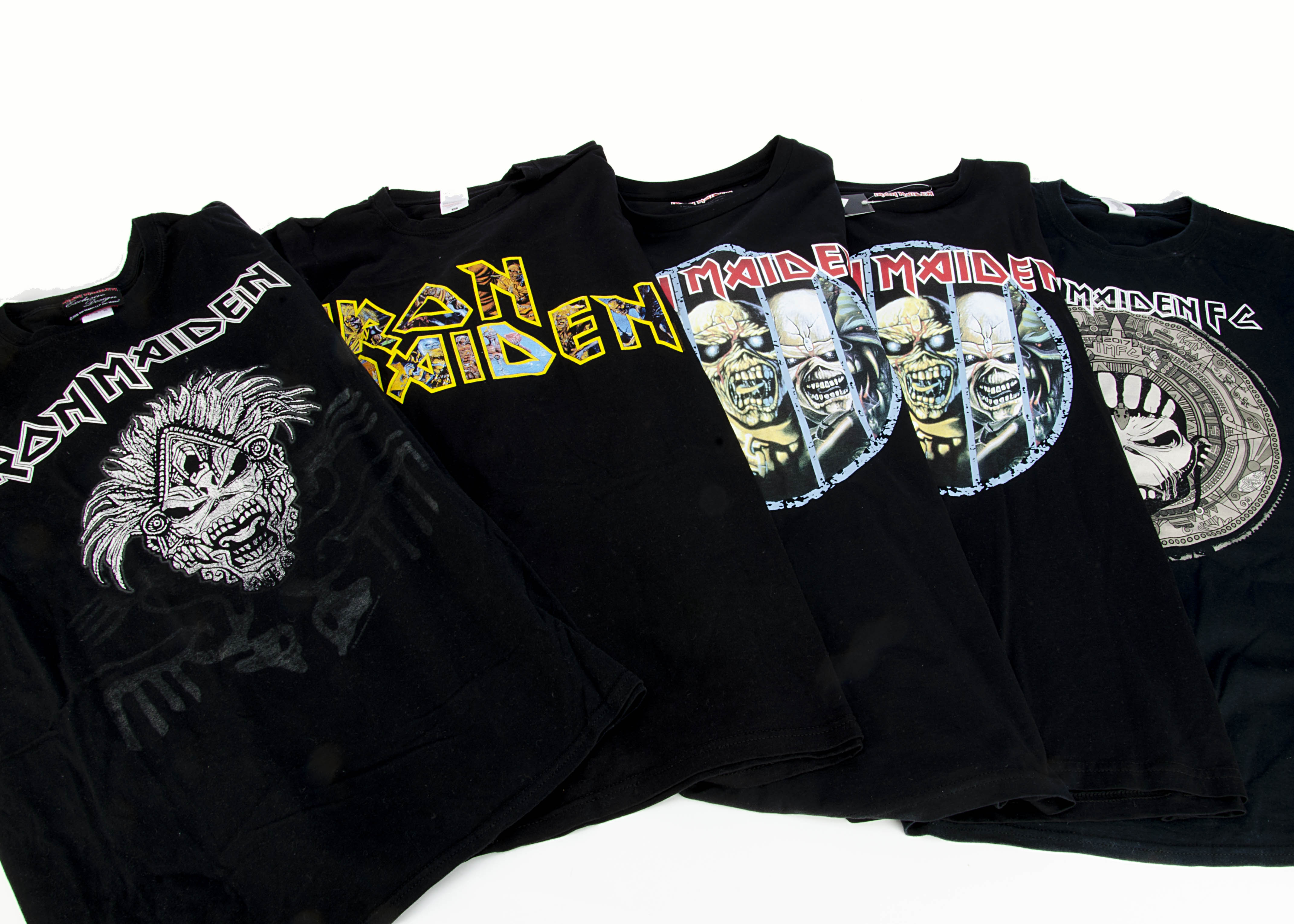 Iron Maiden 'T' Shirts, seventeen Iron Maiden 'T' shirts with a variety of prints on the front - Image 3 of 4