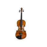 Violin, a lovely 33.5cm violin in good order with just a little wear and slight damage to edge, no