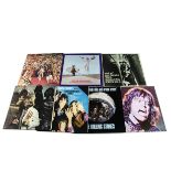 Rolling Stones LPs, seven albums comprising It's Only Rock n Roll, No Stone Unturned, Out Of Our