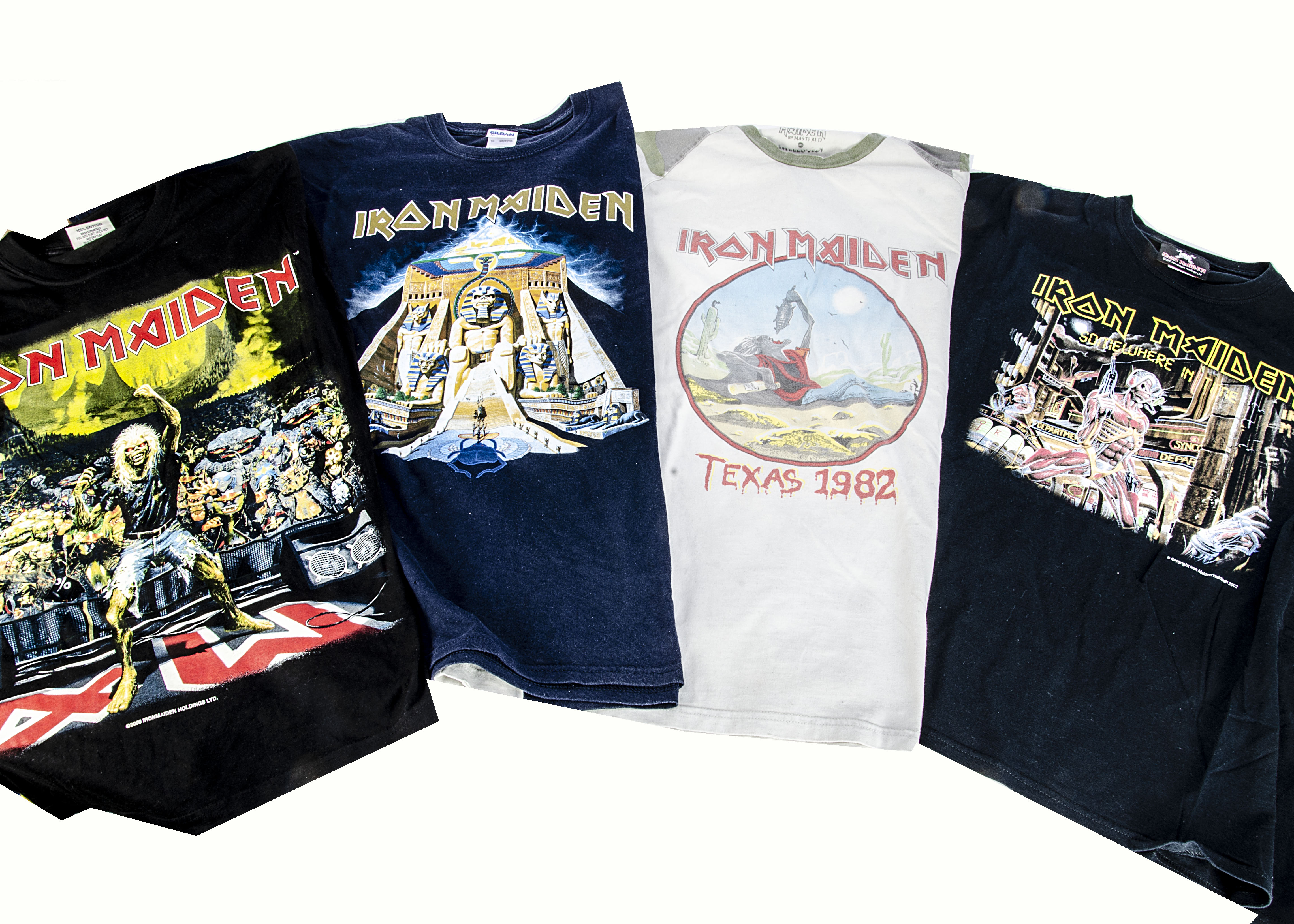 Iron Maiden 'T' Shirts, fourteen Iron Maiden 'T' Shirts comprising Fear of the Dark tour 1992 (copy)