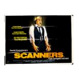 Scanners (1980) UK Quad Poster, Scanners (1980) UK Quad cinema poster for the David Cronenberg