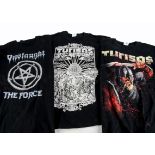 Death / Black Metal T-Shirts, fifteen 'T' Shirts printed with a variety of metal bands comprising