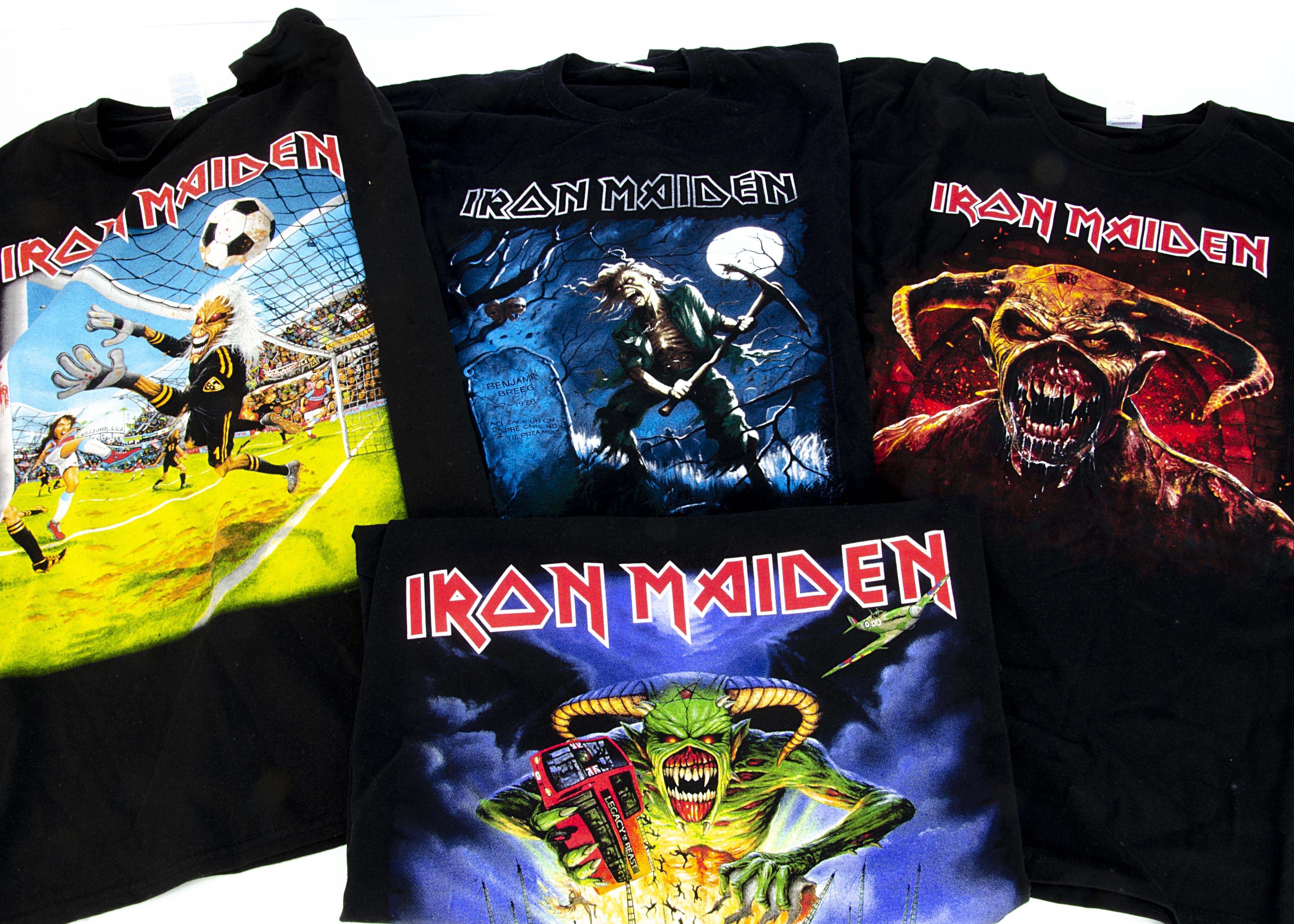 Iron Maiden / Legacy of the Beast Tour 'T' Shirts, eight Iron Maiden 'T' Shirts - Legacy of the